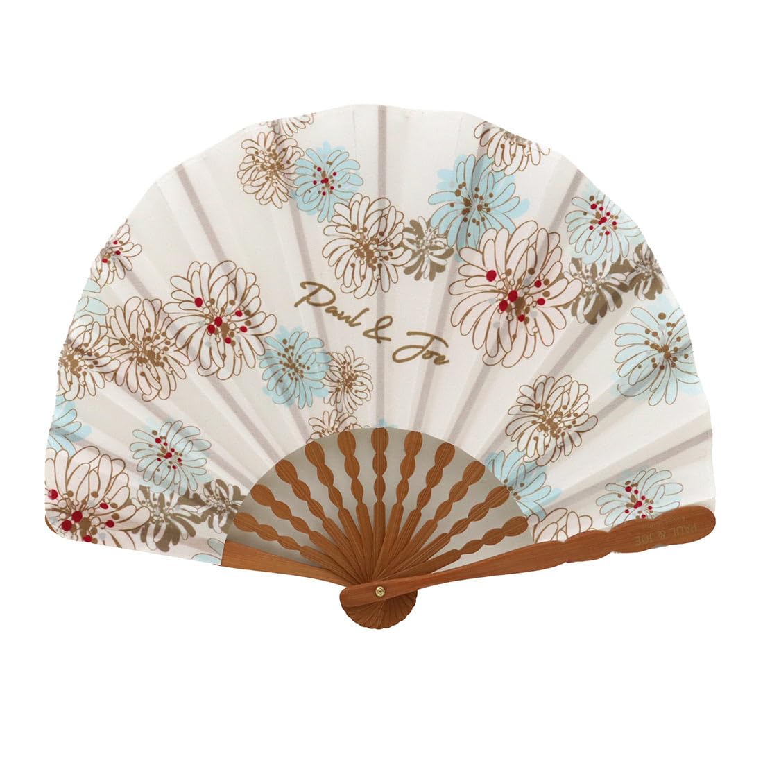 Paul Joe Folding Fan storage Chrysanthemum Paul Joe [PAUL&JOE ACCESSOIRES] & (with case) (Ivory, Women s) & 001853-0003-01 слоновая кость