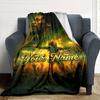Bob Marley Personalized Text Blanket Throw Customizable Blanket Comfortable Suitable for Chair Living Room Seaside Sofa Four Seasons Multipurpose