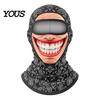 Bequeme Helm-Innenmaske, Maske für ältere Menschen, Skimaske, Realistischer Gesichtsaufdruck Sturmhaube, Neuheit mit Hals für Outdoor-Aktivitäten, Abdeckung, Radfahren, Skifahren