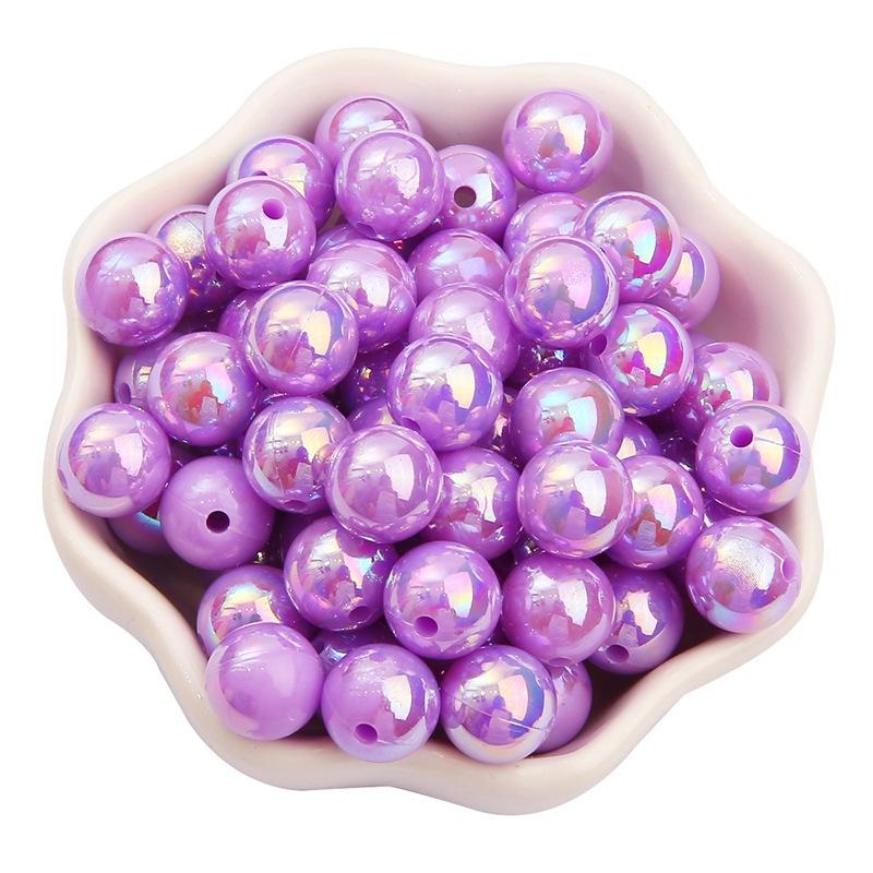 6/8/10mmABS Imitation Pearl AB Color Round Beads DIY Handmade Beaded Loose Bead Material Hair Accessories