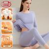 Langsha Women's Pure Cotton Antibacterial Thermal Underwear Set