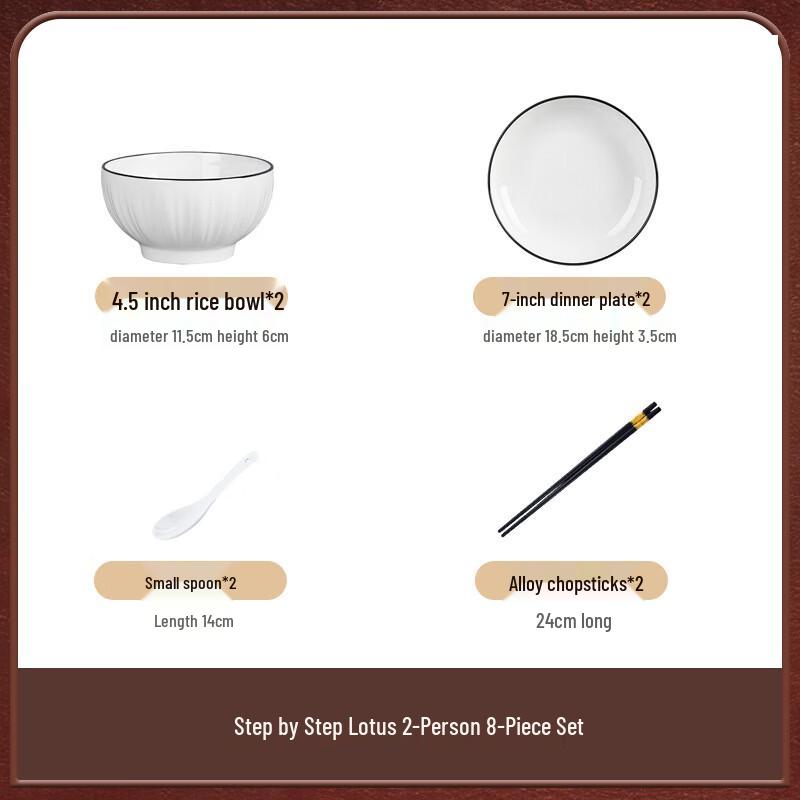 Lin Pan Underglaze Ceramic Dinnerware Set