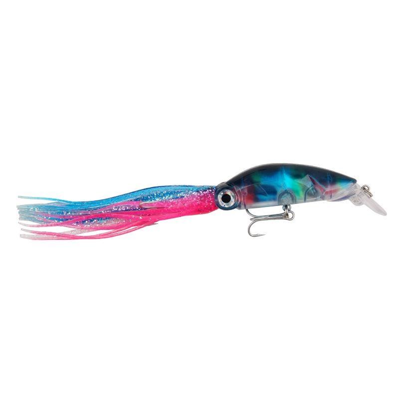 Sea Fishing Long-range 3D Simulation Squid Soft Bait with Whiskers 18cm/17.6g