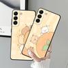 Cartoon Pufferfish Case for Samsung Galaxy Note 8 S10 20 Ultra S8 S9 9 10 Plus Black Soft Phone Cover