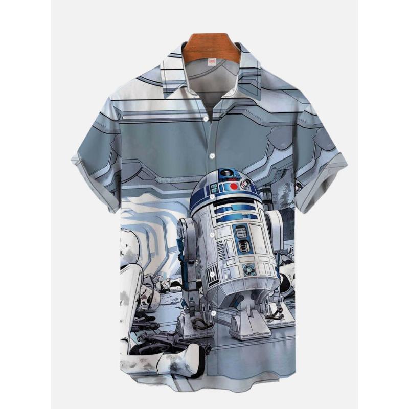 

Ретро градиент оранжевый постер научно-фантастический межзвездный космический корабль принт нагрудный карман рубашка с короткими рукавами очень большой размер S-5XL L