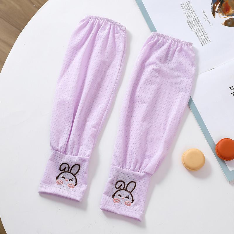 Summer Ice Silk Sun Protection Sleeves Outdoor Driving Uv Protection Rabbit Ice Sleeves Women'S Loose Arm Protection Sleeves