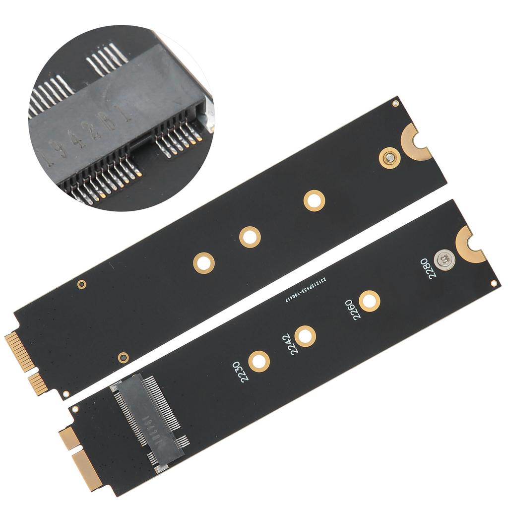 2pcs For SATA M.2 NGFF SSD To 2010 2011 for OS X Air A1370 A1369 Converter Adapter Card (12+6 Contacts)