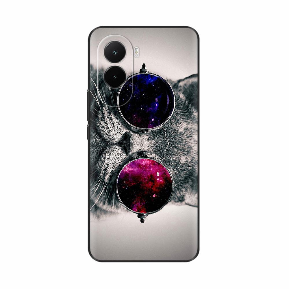 Phone Case For Xiaomi Poco M7 4G Case Soft Silicone TPU Back Cover For Poco M7 Pro 5G Case Ultra Thin Flower Skull Painted Cases