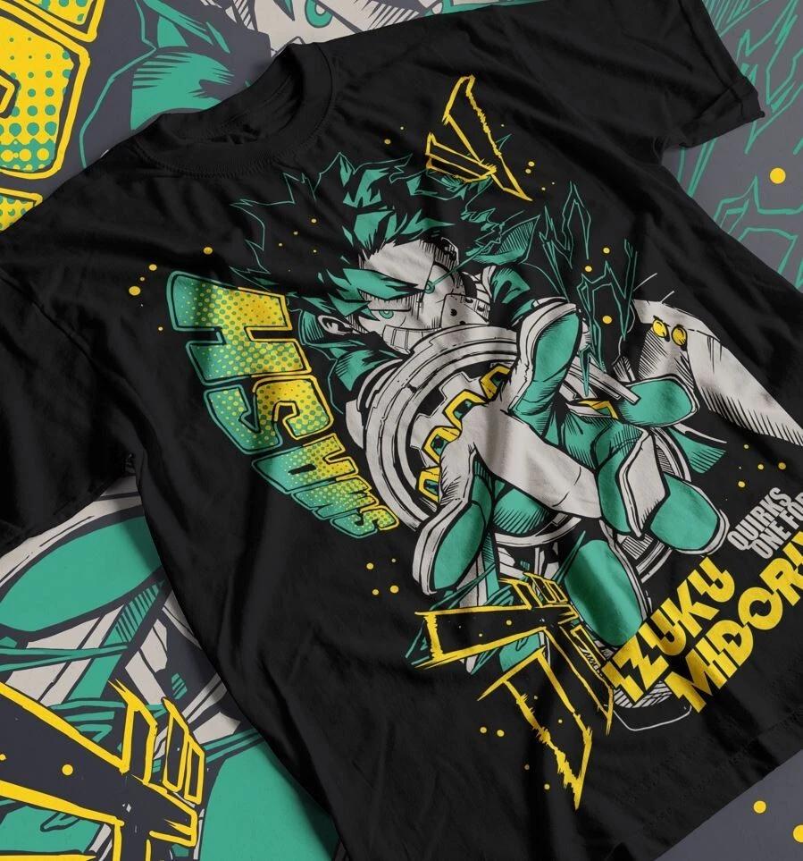 Izuku Midoriya Deku TShirt My Hero Academia Bakugou Anime Tshirt Size S4XL S