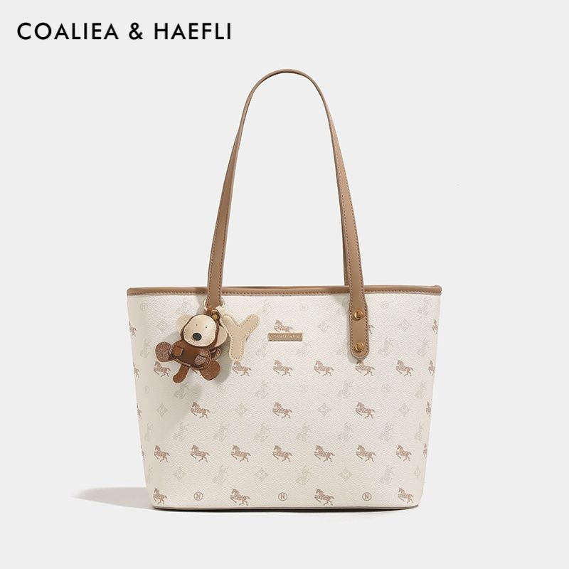 

Hong Kong Brand Women s Bag 25 New Tote Bag Class Commuter Big Bag Women College Student Large Capacity Bag Shoulder Bag Nut Apricot-Pegasus Tote Bag Counter genuine goods