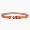 Ladies Leather Belt With Alphabet Design For Casual Summer Fashion