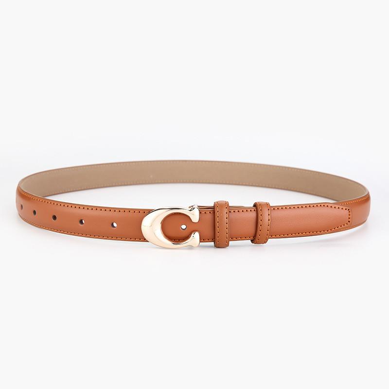 Ladies Leather Belt With Alphabet Design For Casual Summer Fashion