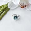 Silver Ring with London Blue Topaz 4.339ct, Product Weight 4.37 G (2151760)