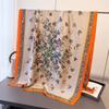 Écharpes Vertes Bufandas Foulard en Soie Femme Châle Mode Hijab Élégant Femmes Luxe Foulard Écharpe Châles de Plage Bandana