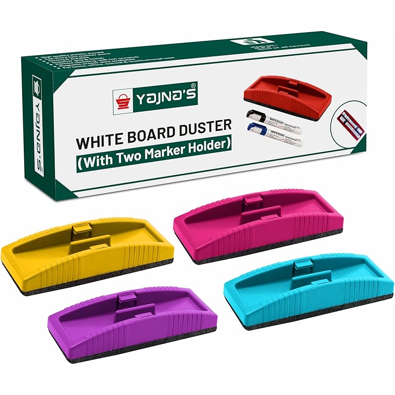 Yajnas Magnetic Whiteboard Duster, White Board Duster | Whiteboard Eraser For Erasing White Board Marker Or Chalk Board