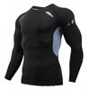 Men's Quick-Dry Breathable Sportswear Set - Tight-Fit, Long-Sleeve Base Layer for Outdoor Running & Training.