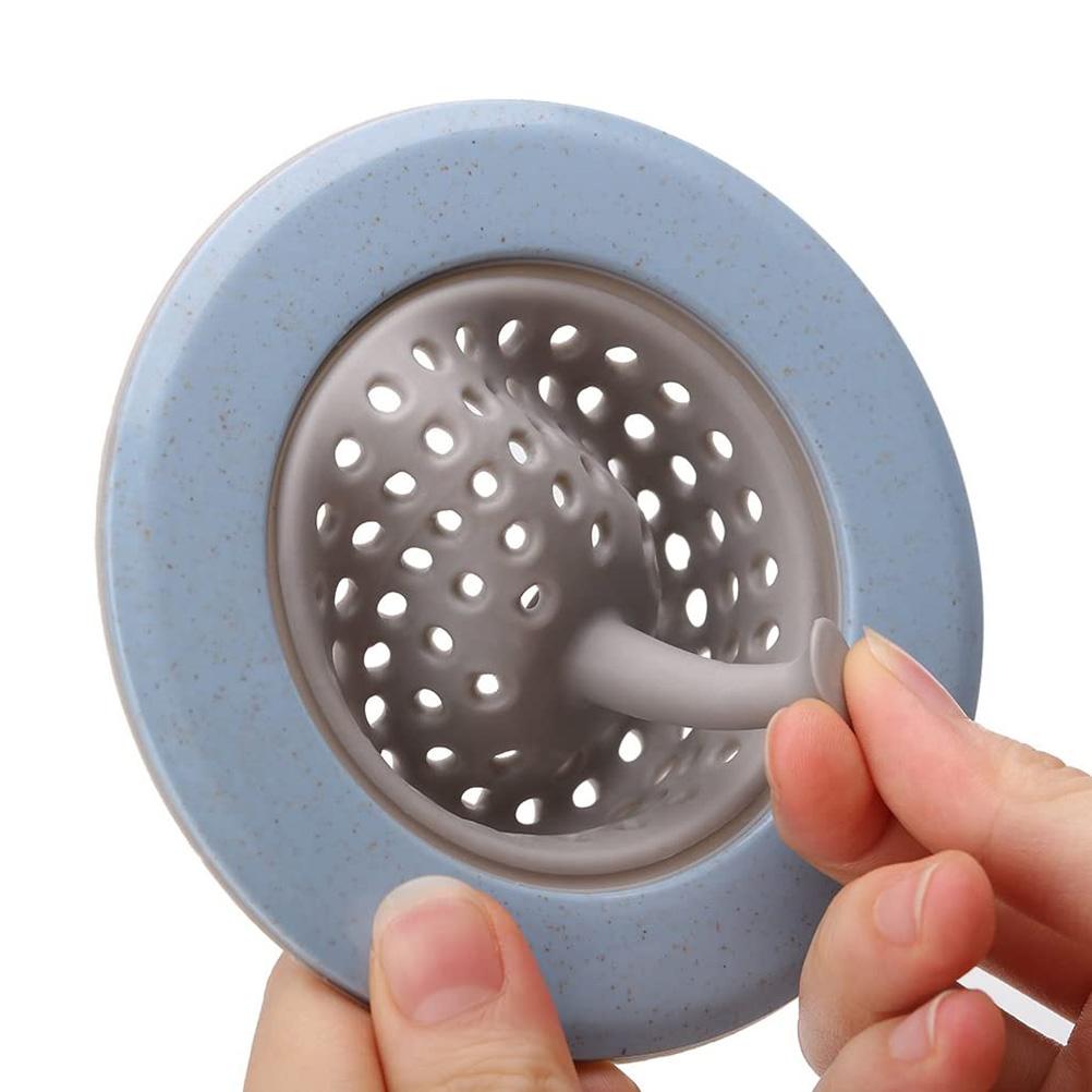 4 Stück Silikon Küchenspüle Sieb Abwasser Haarsieb Sammeln Badablauf Stöpsel Spüle Bodenablauf