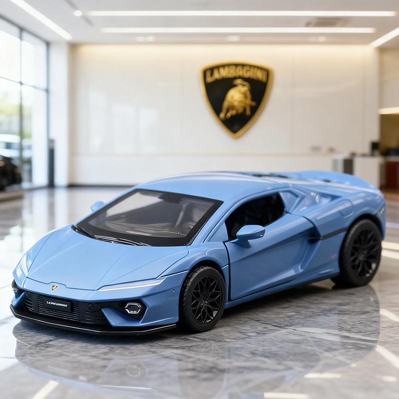 

1:40 Lamborghini Temerario Alloy Car Diecasts & Toy Vehicles Car Model Miniature Scale Model Car Toys For Children синий