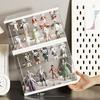 Dustproof Cartoon Toy Display Box Transparent Simple Shoes Cabinet Door Stackable Shoe Cabinets Detachable Bedroom Storage Boxes