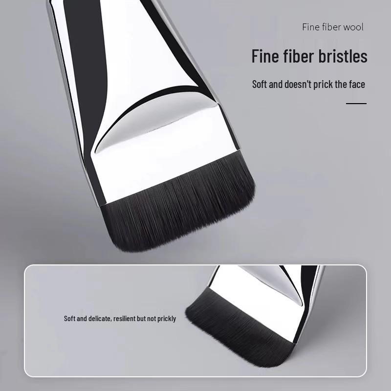 New Purple Ultra-Thin Flat Head Foundation Brush
