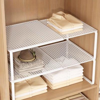 1 Piece of Telescopic Wardrobe Rack - Heavy-duty Metal Wardrobe Rack, Adjustable Height, Space Saving Vertical Storage Rack