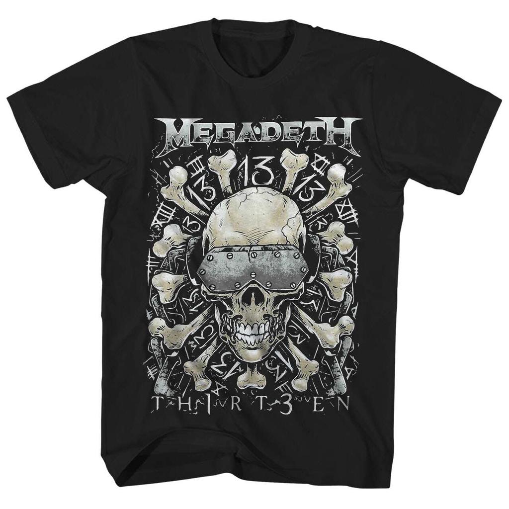 Megadeth Kapela Heavy Metal Rock Punk Pánské Oversized Volné Bavlněné Americké Tričko