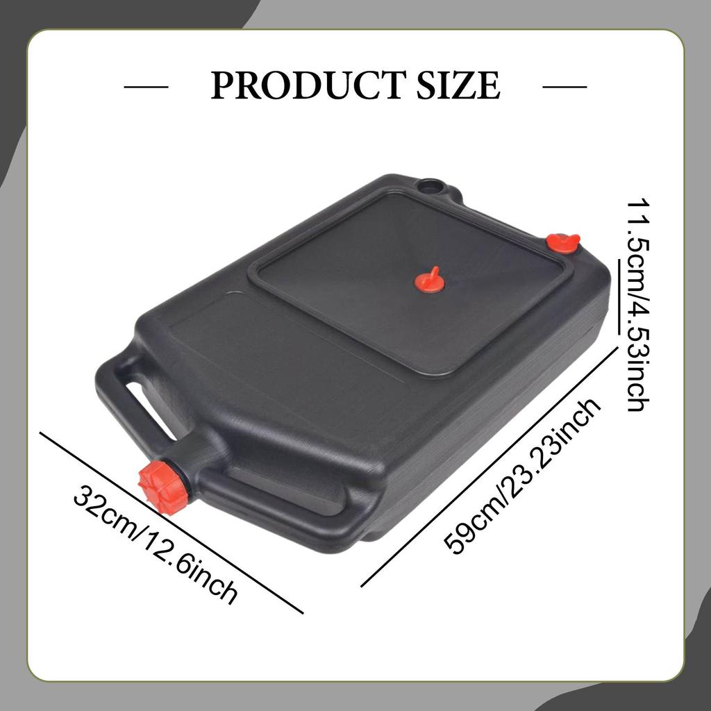 Oil Change Drain Pan Oil Catch Pan with Handle All Purpose Heavy Duty Oil Fuel Coolant Can for Motorcycle Car Boat