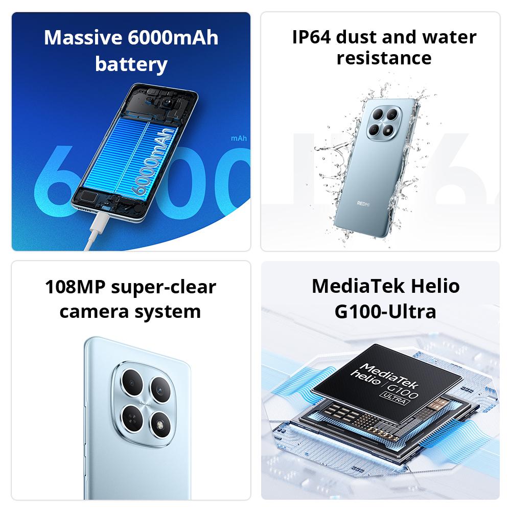 Xiaomi Redmi Note 15 4G Nero/Blu/Verde/Viola