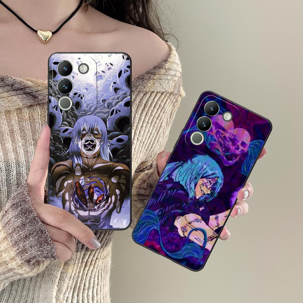 JJK Mahito Phone Case for VIVO Y77 76 75 74 73 72 58 56 55 51 50 38 36 Y19 Y18 Y03 Y01 5G Soft TPU Shockproof Cover