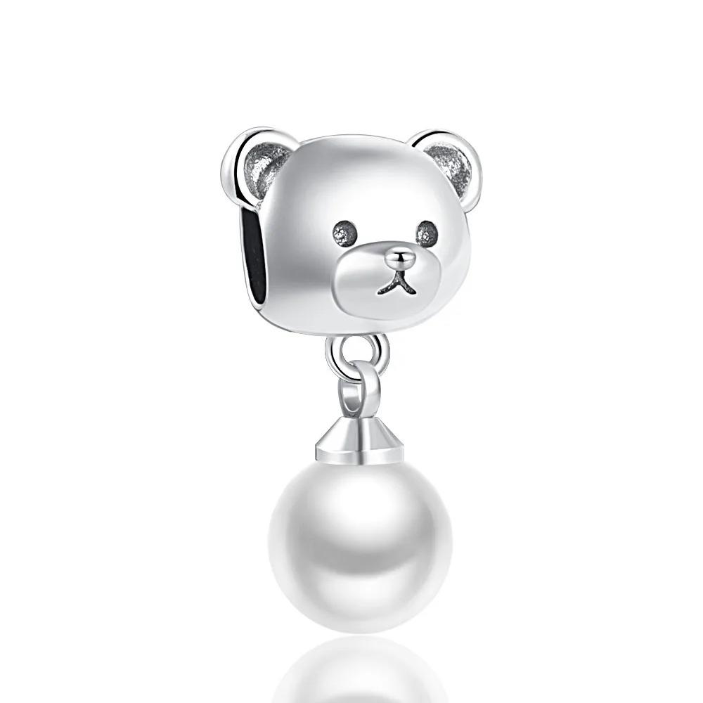 925 Silver Squirrel Fox Lion Rabbit Charm Beads DIY Bracelet Women Fashion Jewelry Gift