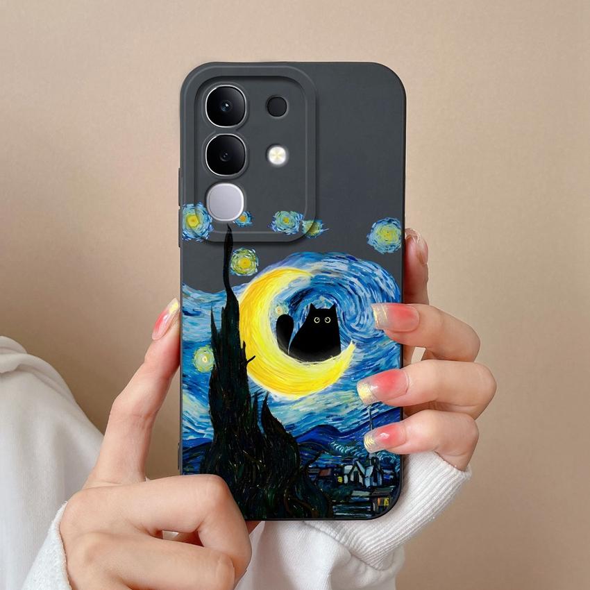 

Милые чехлы для телефона с домашними питомцами для Vivo Y29 Y29s Y39 Y04 V21 V27 Жидкий силикон Недавно обновленный Пылезащитный Прочный Защитный чехол для Vivo Чехлы для мобильного телефона Vivo V25E 4G