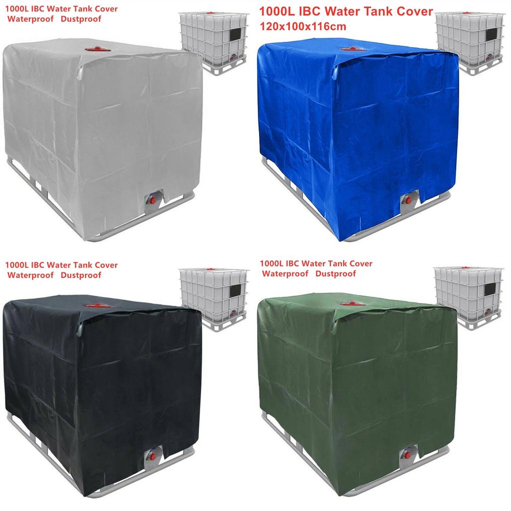 Contenitore IBC da 1000l Copertura Protettiva in Foglio di Alluminio, Tessuto Oxford Impermeabile e Resistente ai Raggi UV Copertura Antipolvere e Durevole per Serbatoio Acqua Piovana