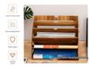 Multi-Layer Wooden Desktop Organizer for Office Supplies and A4 Documents