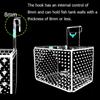 Acylic Fish Tank Isolation Box Wall Mount 3mm Caliber Fish Breeding Box with Cover Floating Hatching Box for Fish Store