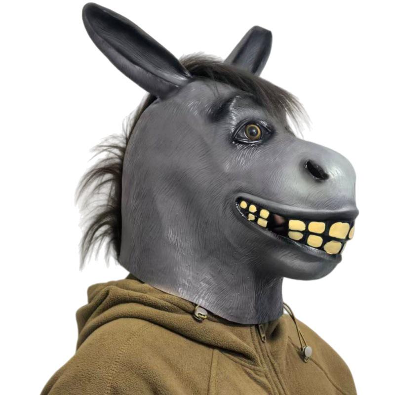 Zodiac Animal Masks: Horse, Fish, Gorilla Cosplay Headwear for Kids' Halloween Performance