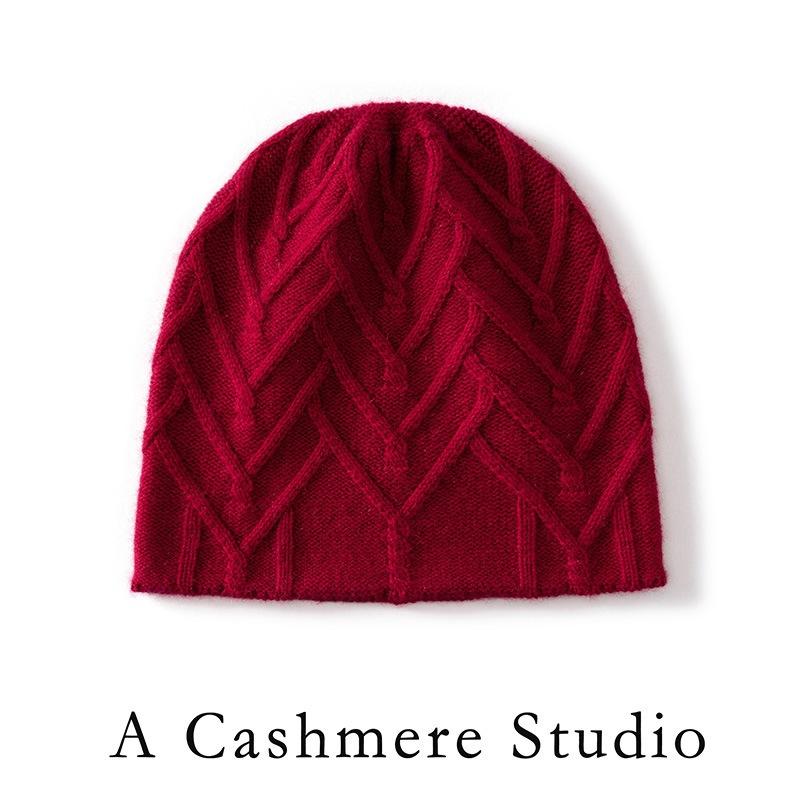 Knitted Cashmere Hats for Men and Women, Warm Wool Hats In Autumn and Winter, Ear Protectors, Stacked Hats, Cold Hats, Thick