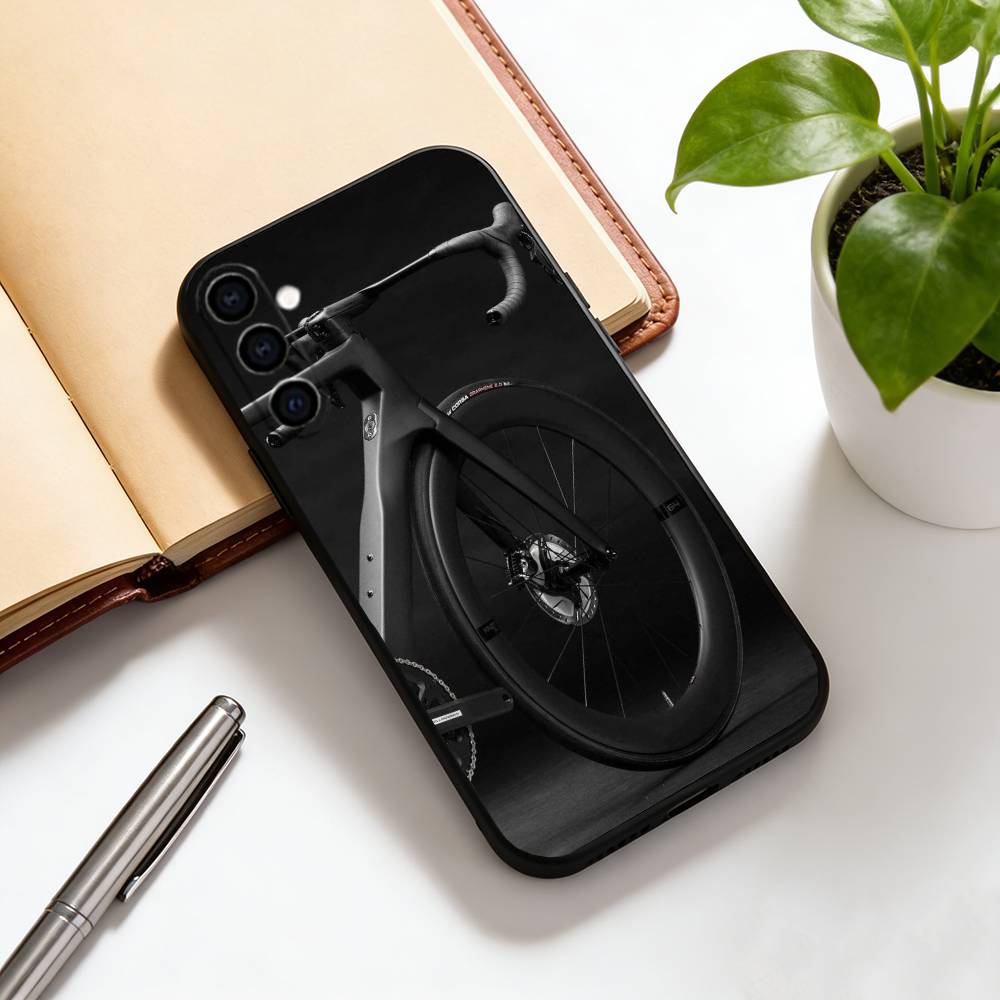 Road cycling Phone Case For Samsung Galaxy A73,A72,A71,A70,A53,A52,A51,Others Soft Black Cover