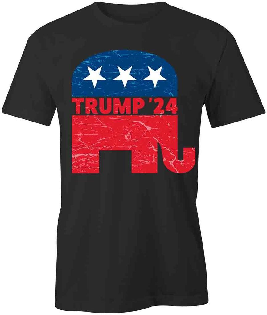 TRUMP '24 REPUBLICAN TShirt Tee Short-Sleeved Cotton CLOTHING S1BSA574