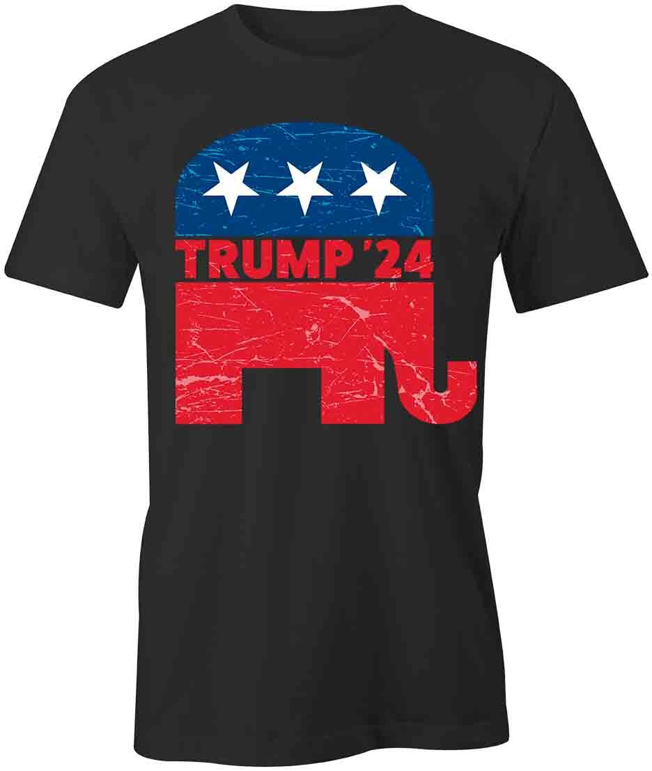 TRUMP 24 REPUBLICAN TShirt Tee Short-Sleeved Cotton CLOTHING S1BSA574 XXXXL