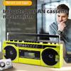 Přenosný reproduktor FM rádia Retro magnetofon Bezdrátový hudební přehrávač Bluetooth 5.0 Venkovní vícepásmové rádio AM/FM/USB MP3 Boombox