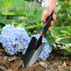 Three-Piece Gardening Tool Set: Small Shovel, Rake, and Hoe for Planting, Weeding, and Clamming
