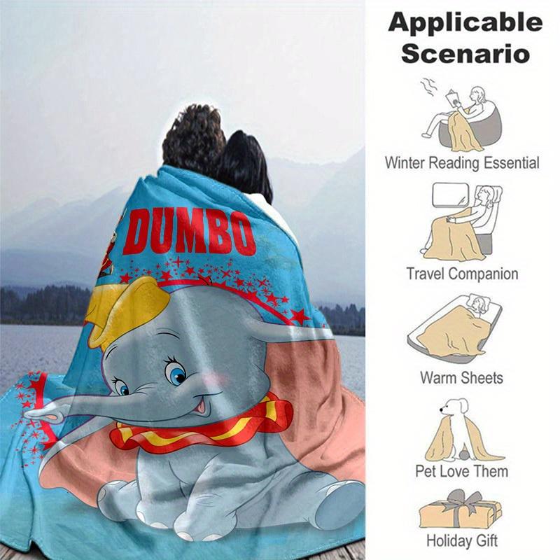 1pc. Dumbo Elephant Blanket - Perfect for Home, Office, Outdoor Use, Gift Idea, Suitable for All Seasonsz0417220
