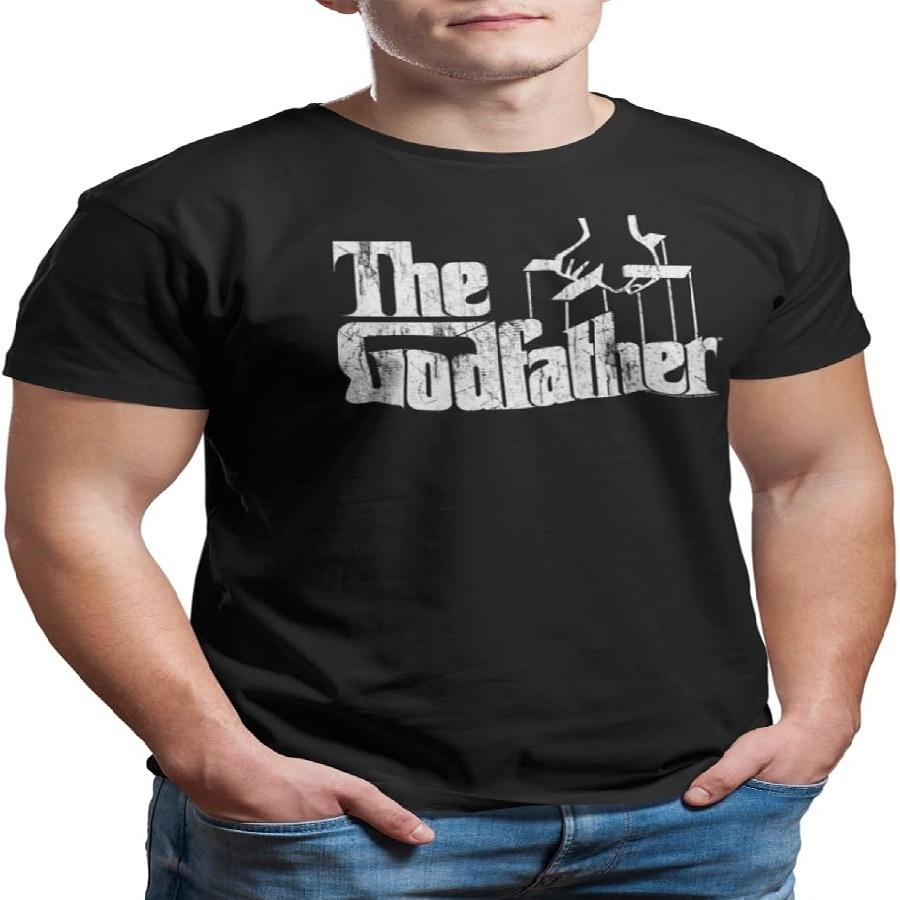 Американская классика Крестный отец Фильм Потертая копия Взрослая футболка S