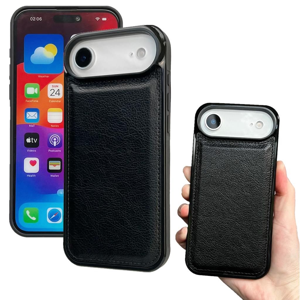 For iPhone Air Case Calf Texture PU Leather Anti Fingerprint Back Phone Cover