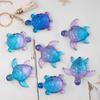 Flexible Turtles Shape Resin Mold Easy Releasing Design Silicone Texture for Epoxy Crafts and Creative Wall Decorations