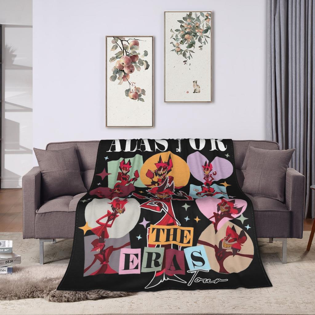 Hazbins Hotels Lucifer Anime Blanket Coral Fleece Plush Autumn/Winter   Super Warm Throw Blankets for Home Couch Bedspread