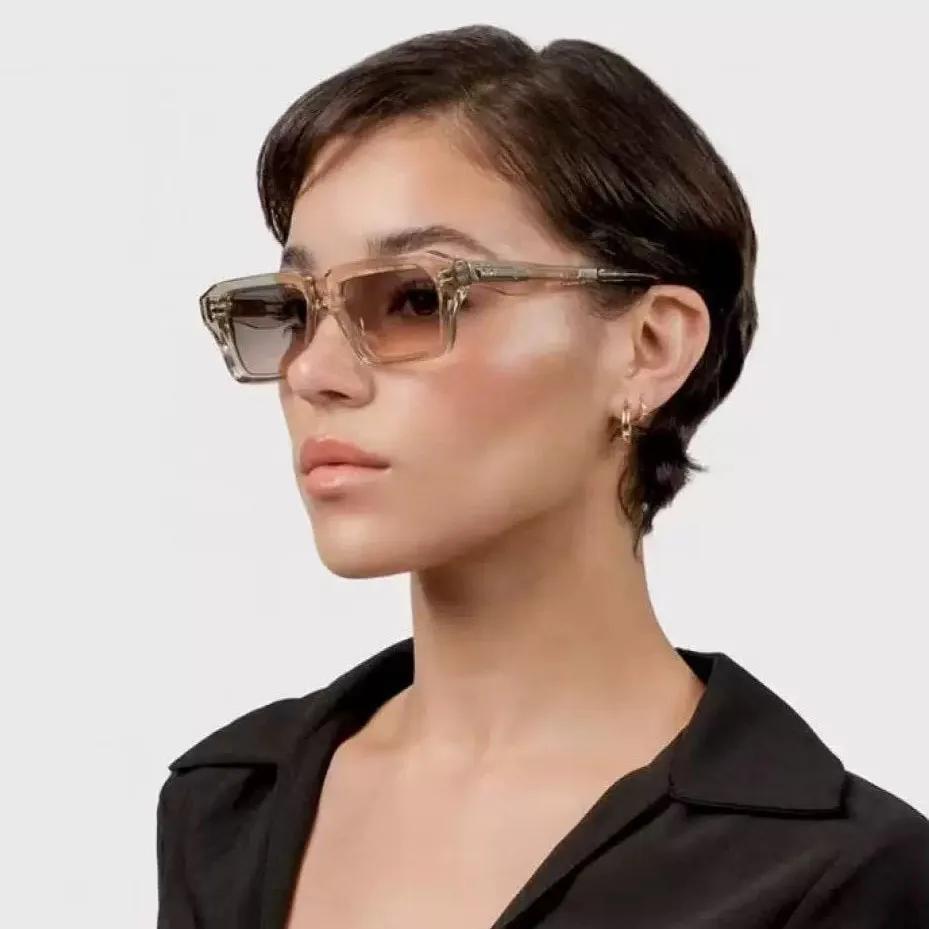 Classic Rivet Square Sunglasses Women For Men  Vintage Sun Glasses Punk Popular Outdoor Driving Luxury Brand Designer Shades