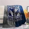KKS Lech Coperta in Flanella, Alta qualità Confortevole per Tutte le Stagioni, Decorazione per la Casa, Calore e Comfort