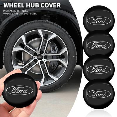 Helt ny bilfelgdeksel Navkapsler Merke Klistremerke For Ford Focus 2 MK2 3 4 ST Mondeo Festiva Fusion Drakt Fiesta Mustang Rang