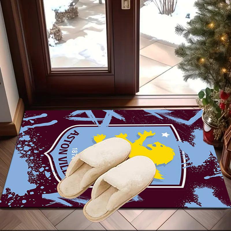 Aston Villa Crest Design Area Rug for Office, Chair Rug, Decorative Carpet Livingroom Mat, Large Size Fan gifts Christmas gifts